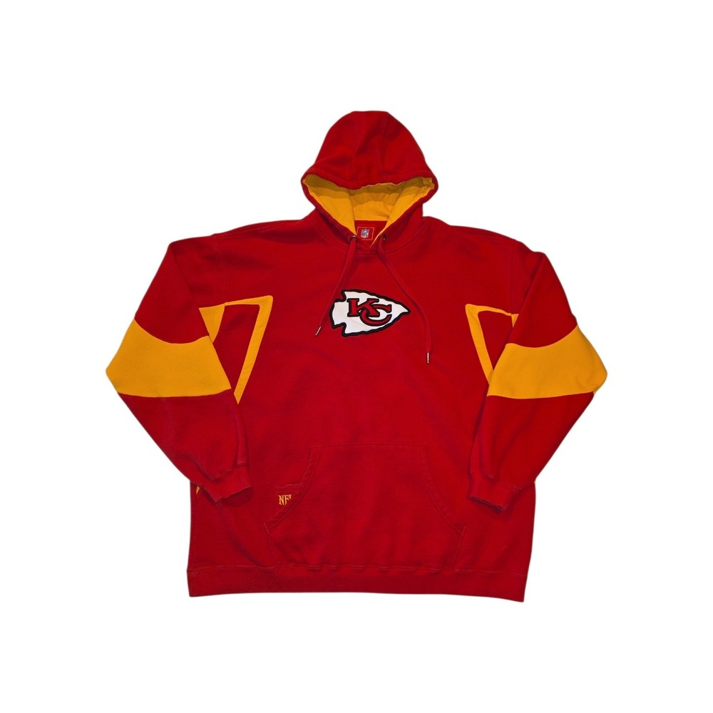 Kansas City Chiefs Hoodie XL 2007 NFL Imagewear Y2K Colorblock KC Pullover